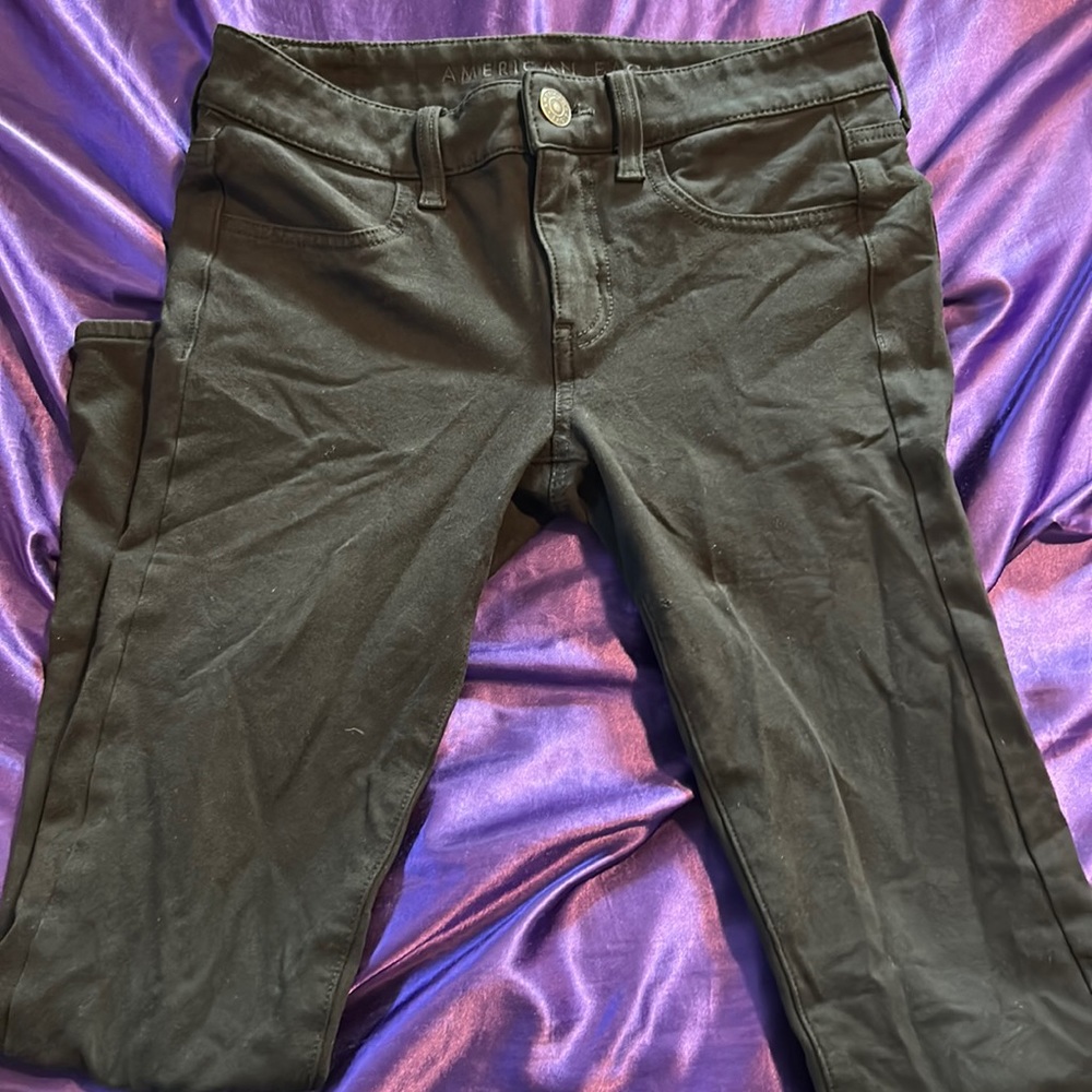 American eagle black skinny jeans